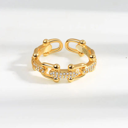 LINKED DIAMOND RING